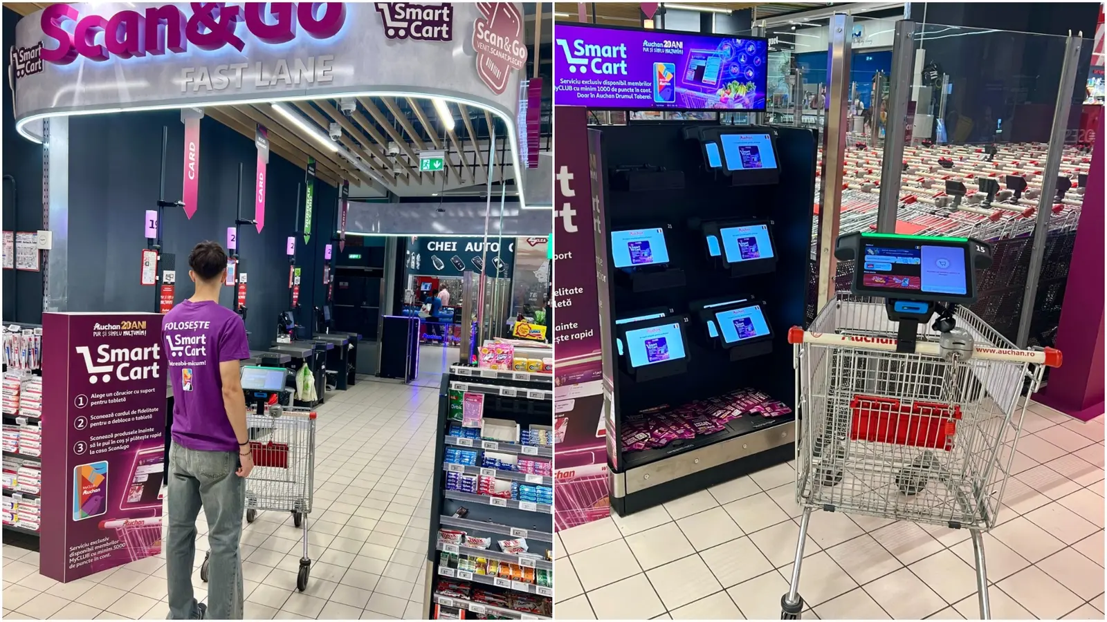 Auchan lansează căruciorul inteligent în Drumul Taberei