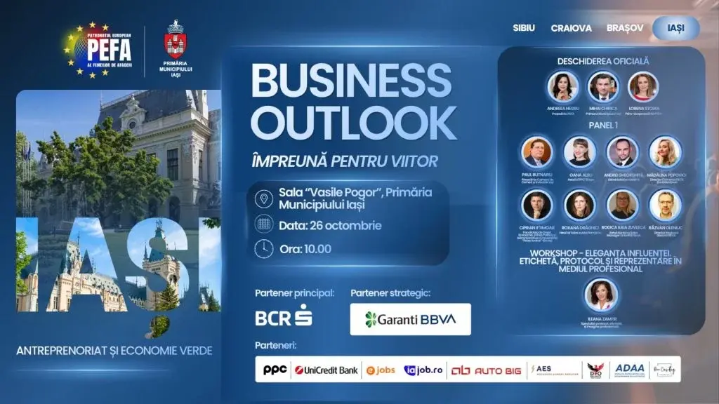 Business Outlook la Iași: PEFA și Primăria pun accent pe parteneriate și investiții