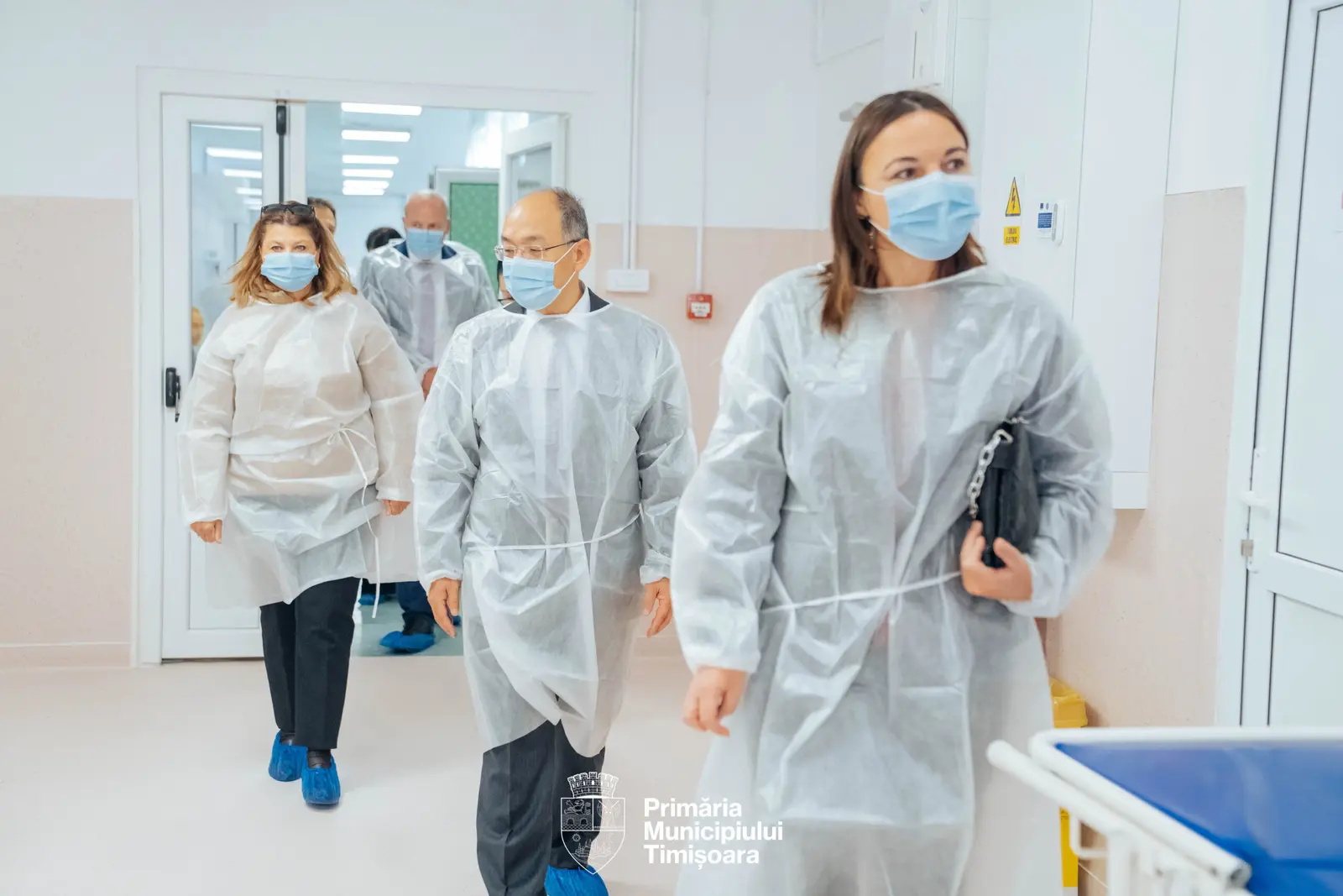 Delegație internațională vizitează șantierul noului Spital Municipal din Timișoara