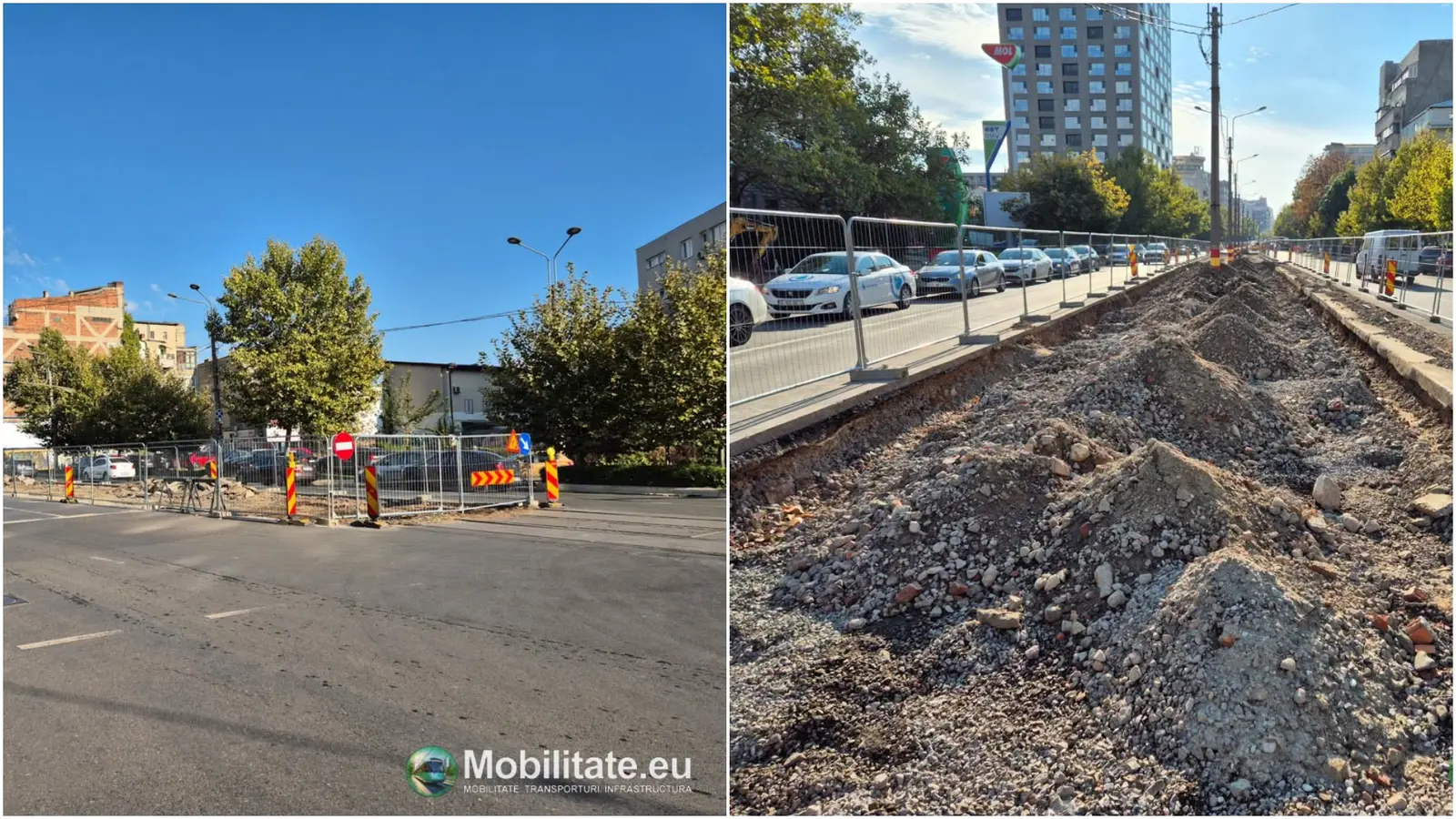 Demolarea șinelor vechi de tramvai de pe Corneliu Coposu a început între Calea Călărașilor și Piața Sfânta Vineri