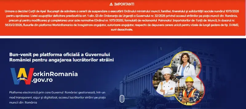 Platforma Work in Romania blocată: ce se întâmplă cu muncitorii străini