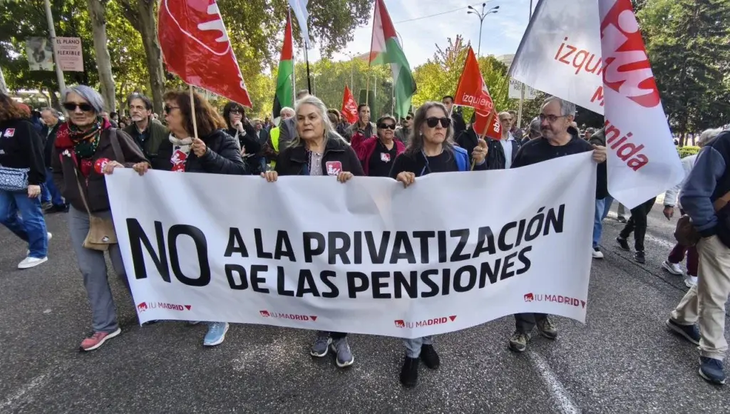 Protest masiv la Madrid pentru protejarea pensiilor