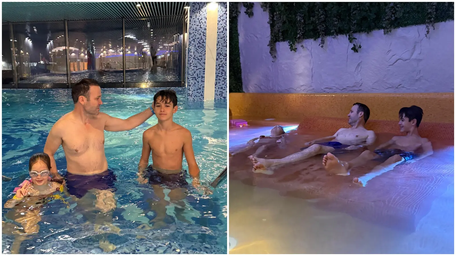 Robert Negoiță se bucură de AquaVentura, parcul acvatic din Pantelimon