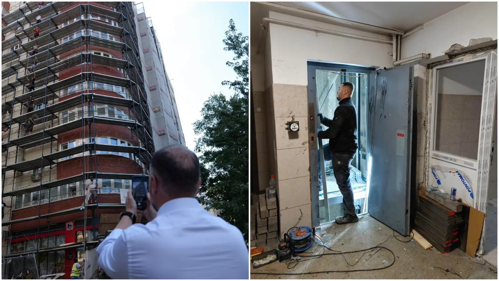 Primele lifturi noi apar în blocurile reabilitate din Sectorul 2