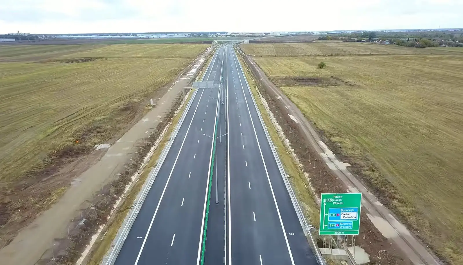 Stadiul lucrărilor pe lotul 3 al Autostrăzii Bucureștiului A0 Nord