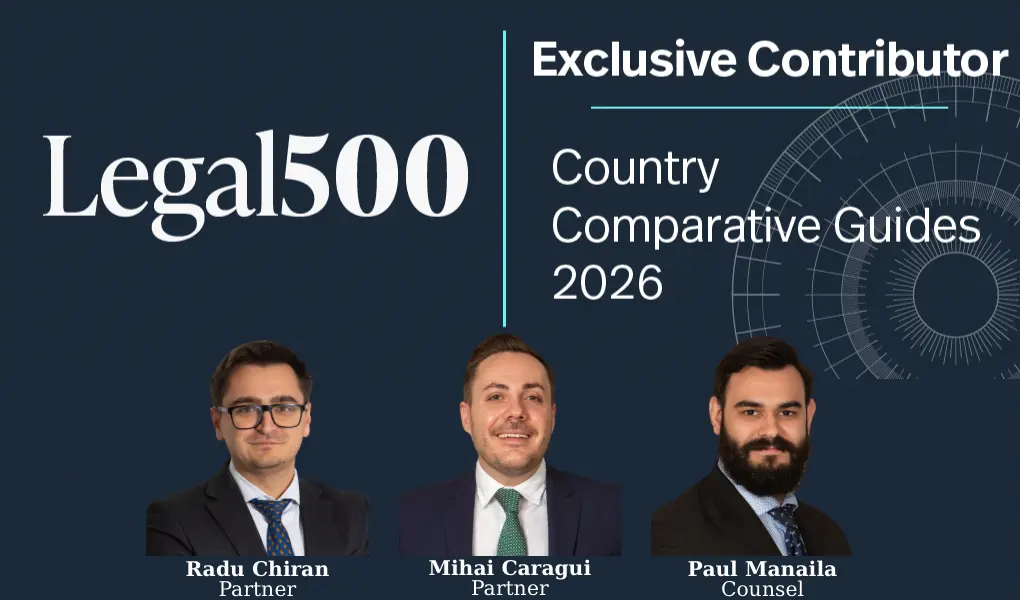 Suciu Partners semnează capitolul dedicat României în celebrul ghid The Legal 500